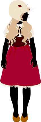 うさぎの女の子のイラスト